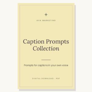 Caption Prompts Collection – digital download cover
